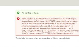 How to solve the database error in Drupal