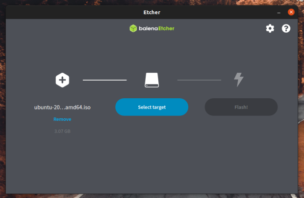 balena Etcher File for Ubuntu