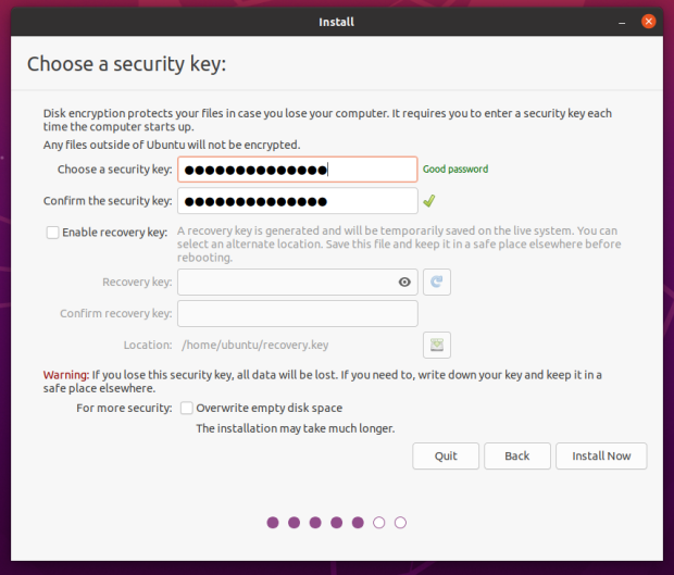 choose security key